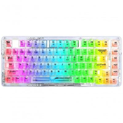 Teclado Mecânico Gamer Redragon Elf Pro K649CT-RGB com Layout em Inglês e 3 Modos Switch Crystal
