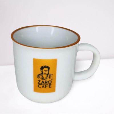 Caneca Zaro Café na Fazenda Edição Especial 2024 em Porcelana com Design Retrô 200ML Branco