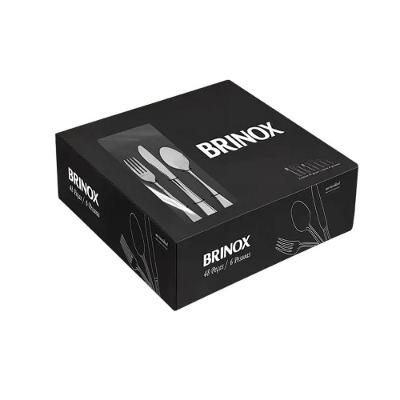 Faqueiro New Gourmet 48 Peças Aço Inox para Uso Diário e Ocasiões Especiais Inox Brinox