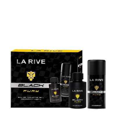 Kit La Rive Black Fury Masculino - Eau De Toilette 75ml + Desodorante 150ml