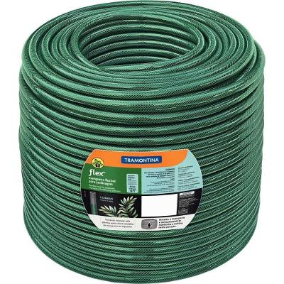 Mangueira Tramontina 3/4 100 Metros Verde Pvc Para Jardinagem Uso Doméstico E Profissional