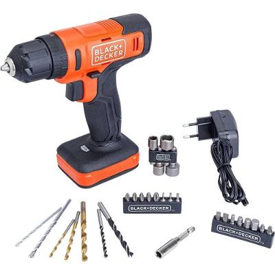 Furadeira Parafusadeira A Bateria Impacto Black+decker 12 V 1,2 Ah Com Luz Led E Maleta