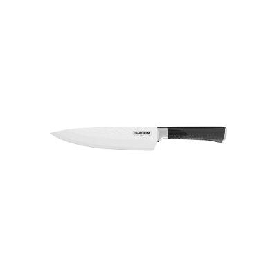 Faca Para Carne Tramontina Evolution 8 Polegadas Aço Inox Damasco Cabo Fibra De Carbono Preto