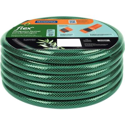 Mangueira Flex Tramontina 1/2 20 M Com Esguicho Regulável Para Jardinagem Uso Doméstico Ou