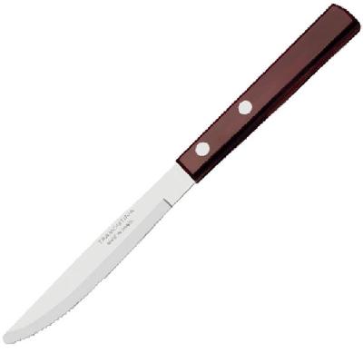 Faca para Sobremesa Polywood 21104473 em Aço Inox com Cabo em Madeira Vermelho Tramontina