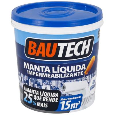 Manta Líquida Impermeabilizante Acrílica 13693 Pronta para Uso Branco Bautech