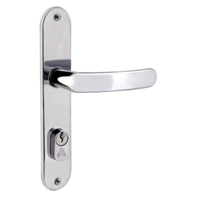 Fechadura Externa 2600-71 de Inox Polido Premium para Porta Aliança Importação