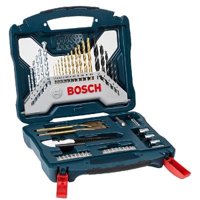 Jogo de Pontas e Brocas Titânio X-Line 50 Peças com Maleta Azul 2607017406000 Bosch