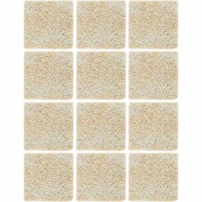 Feltro Sintético para Móveis Leves 3M Brasil HB004262661 Scotch Quadrado 12 Unidades 2,5cm Marrom