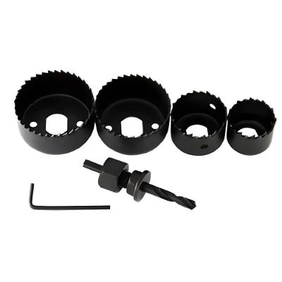 Kit de Serras Copo de Aço Cromado 32 a 54mm 6 Peças 8735 para Plástico Madeira Compensado e PVC
