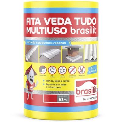 Fita Veda Tudo Autoadesiva Aluminizada Fita Veda Tudo 10 Metros X 20cm 0802.00089.0020PC