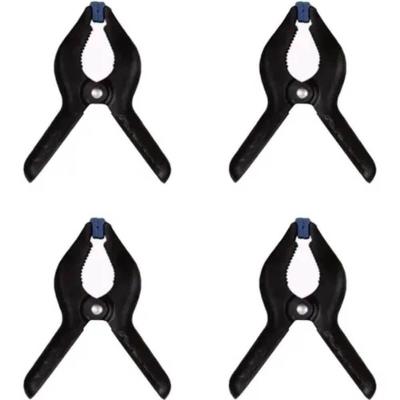 Grampos de Nylon 2 7352 Kit com 4 Peças para Fixação Preto Brasfort