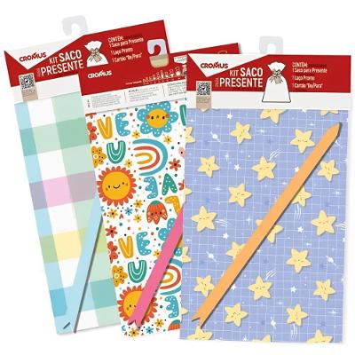 Kit Saco de Presente Bebê 89x120cm 1 Unidade Sortido 350513 Cromus