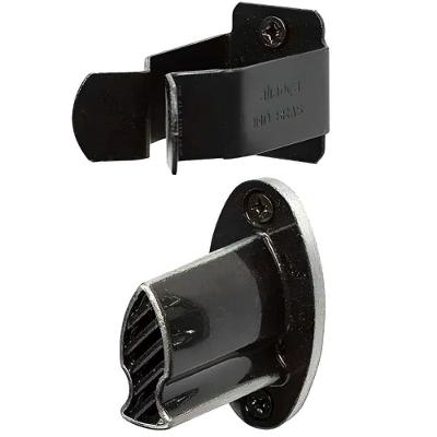 Fixador de Porta Piso Niq.86151-3 035129 Zincado em Blister Preto Aliança Importação