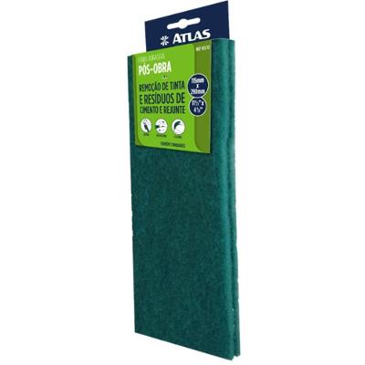 Fibra Abrasiva para Pós Obra At95-40 com 2 Unidades para Limpeza de Resíduos de Obra Pincéis Atlas