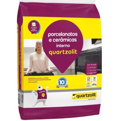 Argamassa para Porcelanato Interno Weber 20kg Cinza 0102.00001.0020pl Quartzolit