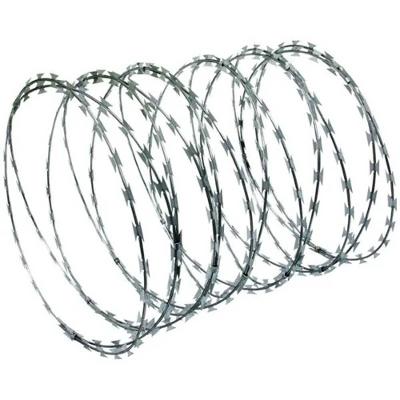 Arame Cacto Concertina 000103 30cm com 5m para Muro e Cercas com Acessórios Dr. Espeto