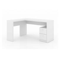 Mesa de Escritório ME4129 c/ 2 Gavetas Branco - Tecno Mobili - 1