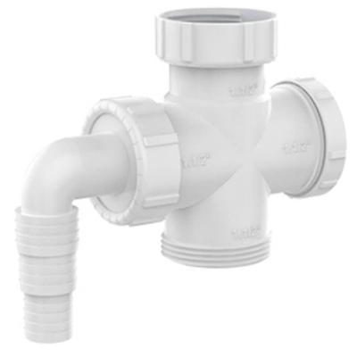 Conexão para Instalar Válvula de Pia para Máquina de Lavar 030402-412 Branco Blukit