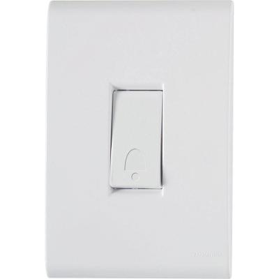 Conjunto 4x2 Liz 57170007 com Pulsador para Campainha 10A 250V Branco Tramontina