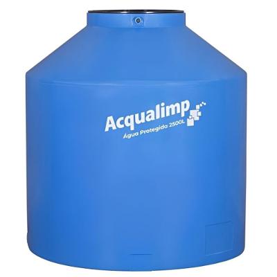 Caixa D'água 2500L em Polietileno 701223 Água Protegida com Tampa Click 60cm Acqualimp