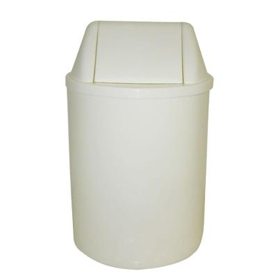 Cesto de Lixo Plástico 12L com Tampa Vai e Vem Branco Eb9b Jsn