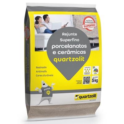 Rejunte Cimentício para Porcelanatos e Cerâmicas 5kg Verde Floresta Acabamento Superfino Quartzolit