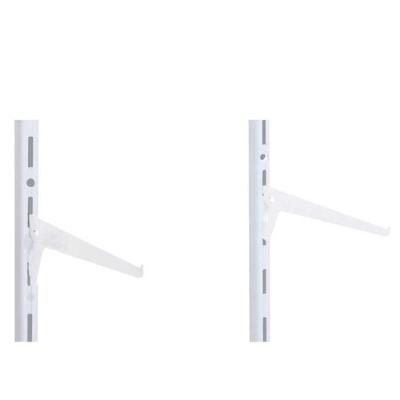 Suporte Simples para Prateleira SS-20-BR 20cm Aço Carbono Branco para Trilho Multivisão