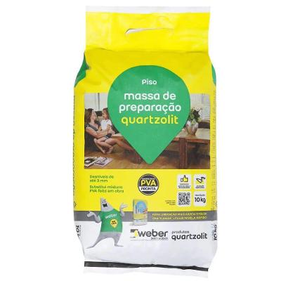 Massa de Preparação para Selamento e Regularização de Pisos 10kg 0337.00001.0010PL Cinza Quartzolit