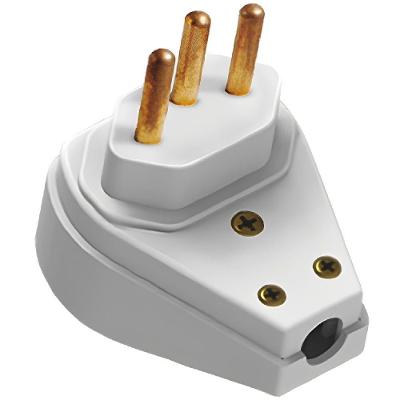 Pino Prensa de Cabo Grande 2P+T 20A 250V 1440 para Uso Elétrico Branco Ilumi Materiais Elétricos