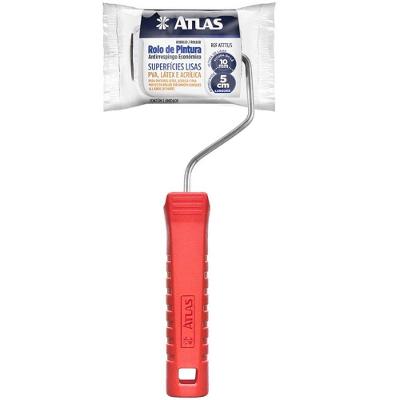 Rolo de Pintura Anti Respiro 5cm AT773-5 para Tintas Acrílica Látex e Esmalte Pincéis Atlas