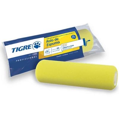 Rolo para Pintura 1342 61342230 com Espuma de Poliéster sem Cabo 23cm Tigre