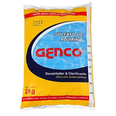 Sulfato de Alumínio em Pó 455316 para Tratamento de Piscinas Verdes e Turvas 2kg Genco