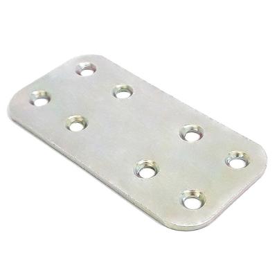 Placa Reta de Junção 2787 Kit 2 Peças em Aço Galvanizado 30x60x2mm para Montagem Ceccarelli