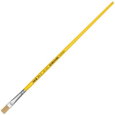 Pincel Chato 815 N graus 8 60815008 Cerdas Naturais Corpo em Polipropileno Amarelo Tigre