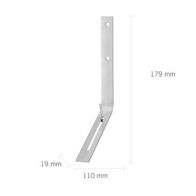 Suporte Prolongador Reto de Calha 19x179mm Cal-Supr para Telhados sem Beiral Prata Astra