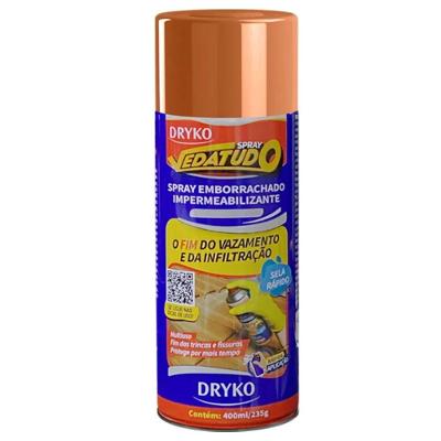 Spray Impermeabilizante Vedatudo Terracota 400ml Emborrachado Multiuso Dryko