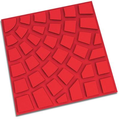 Piso Firenze Vermelho 30,4x30,4cm Amarrado com 5 Peças 0,46m2 Artesanal