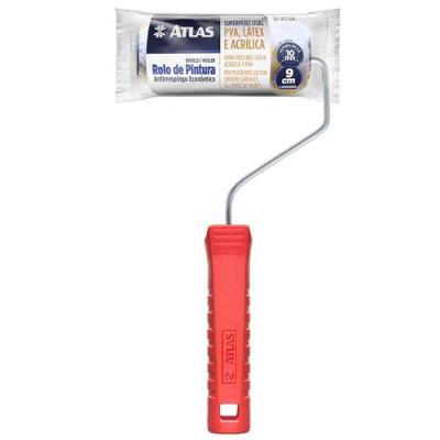 Rolo de Pintura Anti Respiro 9cm AT773-9 para Superfícies Semi Rugosas Pincéis Atlas