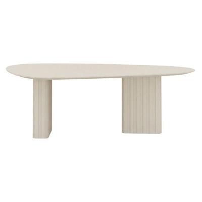 Mesa Para Sala De Jantar Isis Orgânica 2,00m Off White - Leifer