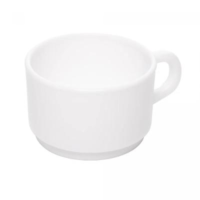 Xícara de Café Essenza 90ML Vidro Opalino Profissional Branca Wolff
