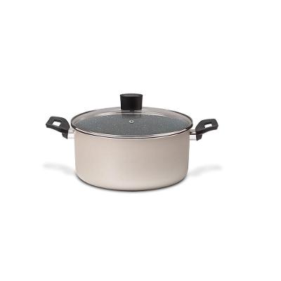 Caçarola Ceramic Life Naturalle Alumínio Antiaderente 20cm 2,5L Champagne Brinox