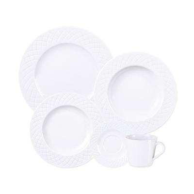 Aparelho de Jantar Ingrid 30 Peças em Porcelana Decorada para Mesa Posta Tramontina