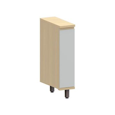 Balcão de Cozinha Aura 1 Porta sem Gavetas MDF 20cm Cinza Cristal Luciane Móveis