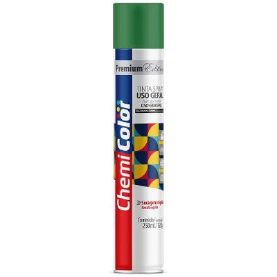 Tinta Spray 250ml Premium Edition Uso Geral Verde Escuro 680524 Chemi Color