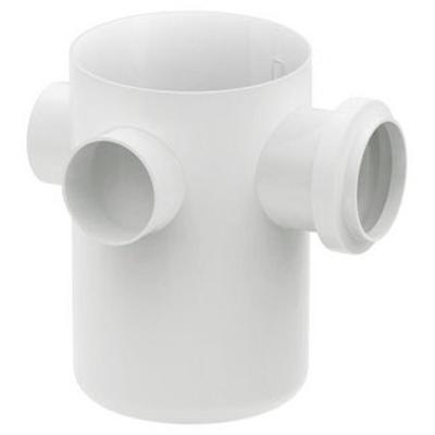 Corpo para Caixa Sifonada de Esgoto Seca 100x100x50mm 3 Entradas 27150195 Tigre