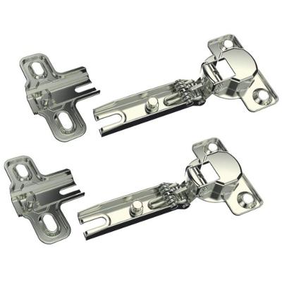 Dobradiça Caneco Soprano Braço Reto sem Pistão para Porta Sobreposta 26x8,5mm Níquel