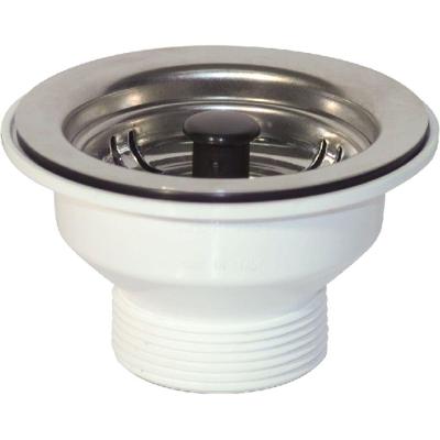 Válvula Americana de Inox com Copo Plástico 3.1-2 Pino Preto Fabval01010101 Fabrinox