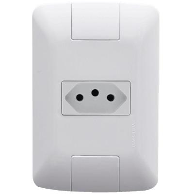 Conjunto de Tomada 2P+T 10A 250V Aria 4x2 57241010 Branco com Acabamento Brilho Tramontina