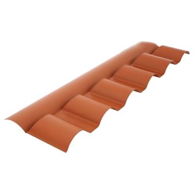 Cumeeira Central Articulada P3030021 para Cobertura em Pvc Terracota Afort